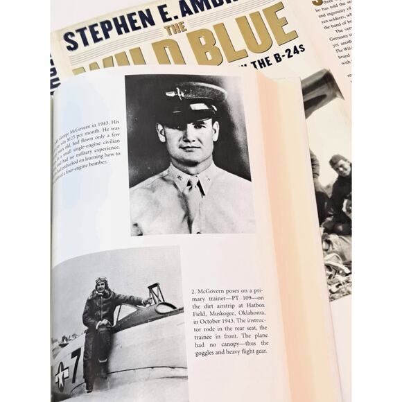 Wild Blue: The Men and Boys Who Flew B-24s by S. Ambrose (2001 1st Ed. HC in DJ) - Picture 6 of 13